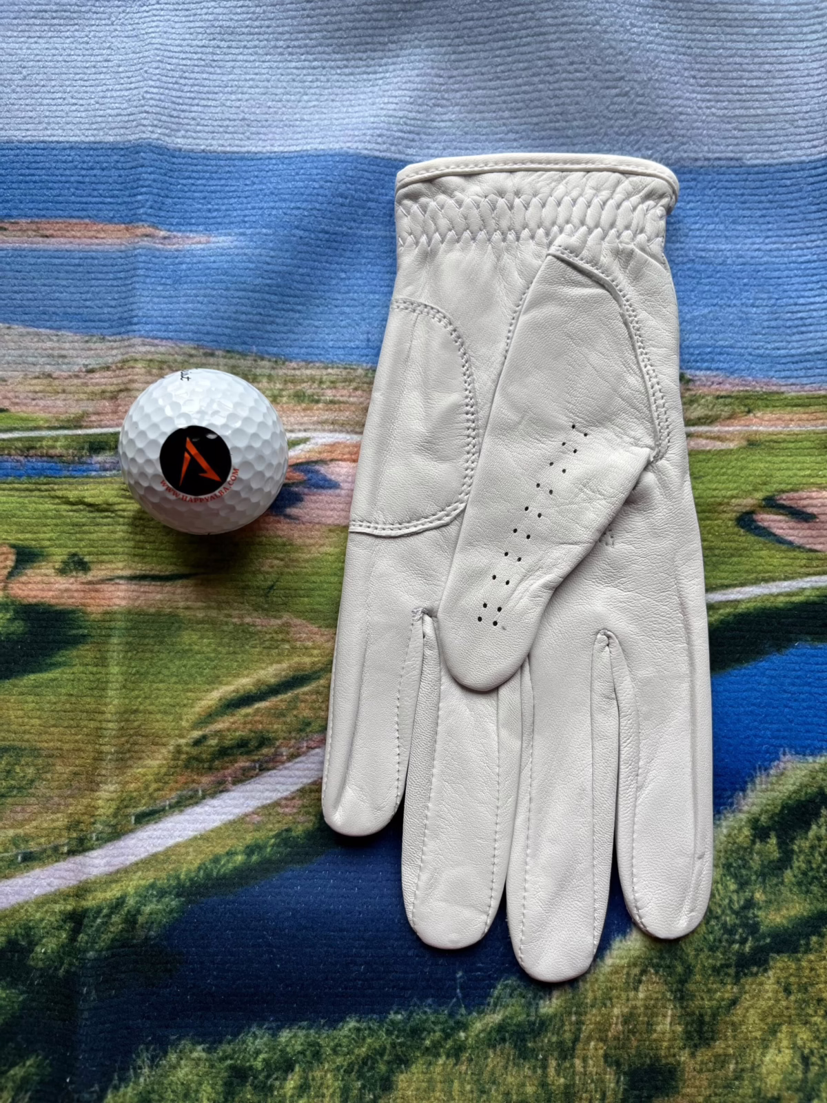Golfhandske Premium White
